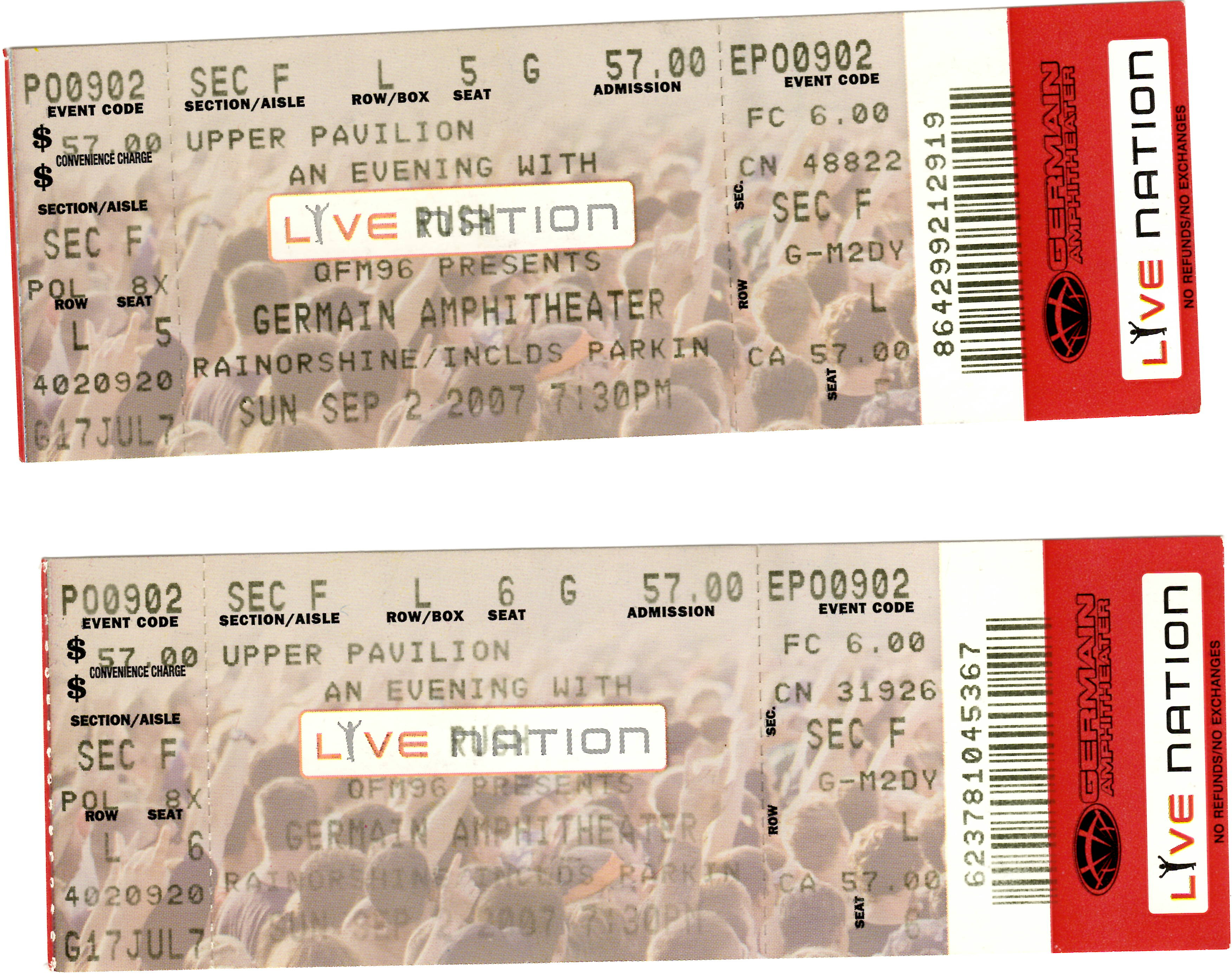 2007-09-02 Rush Snakes & Arrows