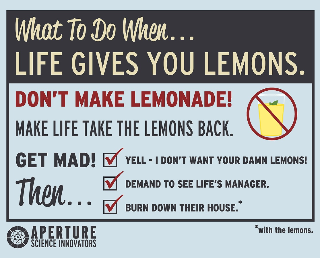 Aperture Science Lemons