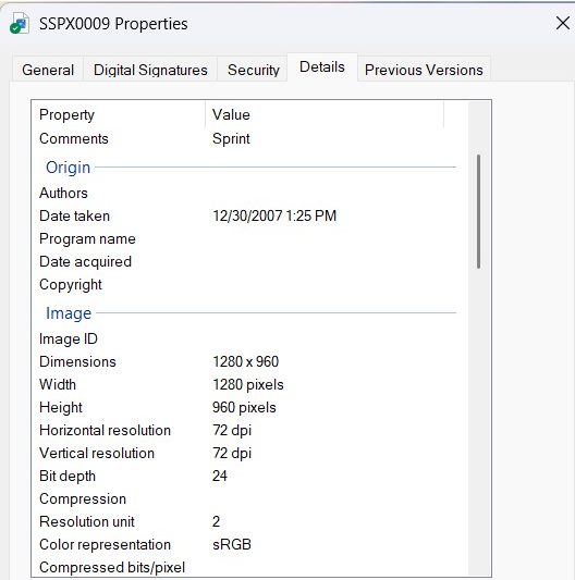 2007-12-30 Wall-E Metadata